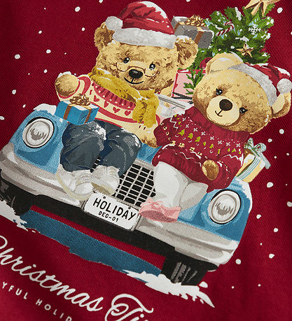 Name It Bluse - NmfVosmas - Jester Red/Xmas Bunny
