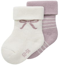 Name It Strømper - 2-pak - NbfRifia - Keepsake Lilac/Cloud Dance
