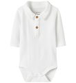 Name It Polo Bodysuit l/s - NbmRobo - Bright White