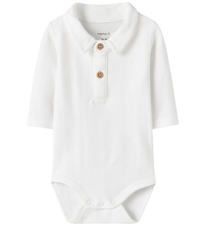 Name It Polo Body l/æ - NbmRobo - Bright White