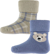 Name It Strømper - 2-pak - NbmRimmos - Island Fossil/Flint Stone Name It Strømper - 2-pak - NbmRimmos - Island Fossil/Flint Stone