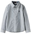 Name It Skjorte - NkmRekid - Flint Stone/Thin Stripe In Bright W