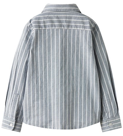 Name It Skjorte - NkmRekid - Flint Stone/Thin Stripe In Bright W
