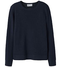 Name It Bluse - Strik - Rib - NkmViklas - Navy Blazer
