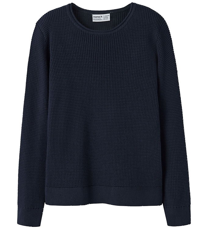 Name It Bluse - Strik - Rib - NkmViklas - Navy Blazer