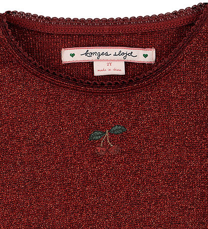 Konges Sløjd Bluse - Roli - Red Dahlia m. Glimmer
