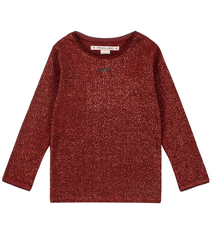 Konges Sløjd Bluse - Roli - Red Dahlia m. Glimmer