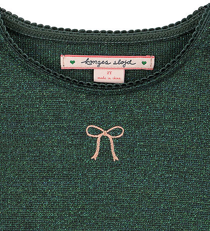 Konges Sløjd Bluse - Roli - Jungle Green m. Glimmer