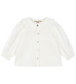 Konges Sløjd Skjorte - Coeur Collar - Optic White Konges Sløjd Skjorte - Coeur Collar - Optic White