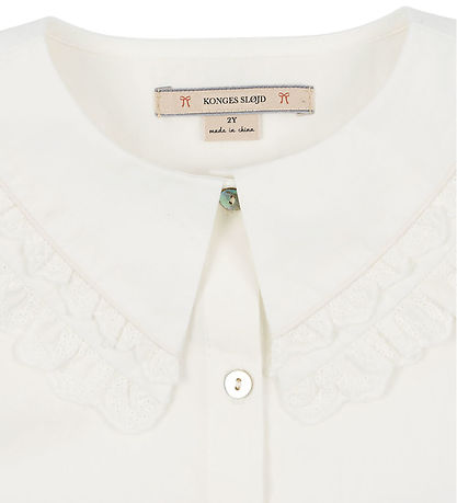 Konges Sløjd Skjorte - Coeur Collar - Optic White
