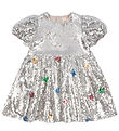 Konges Sløjd Kjole - Starla Star Dust - Star Sequin Silver