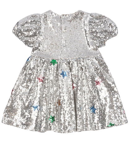 Konges Sløjd Kjole - Starla Star Dust - Star Sequin Silver