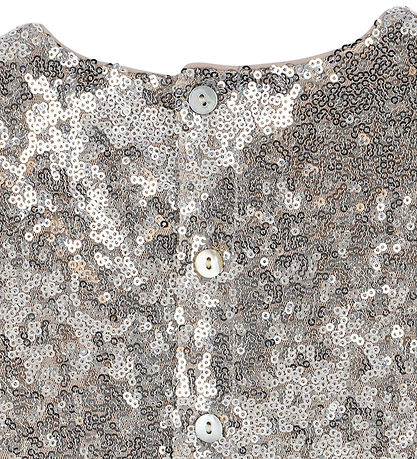 Konges Sløjd Kjole - Starla Star Dust - Star Sequin Silver