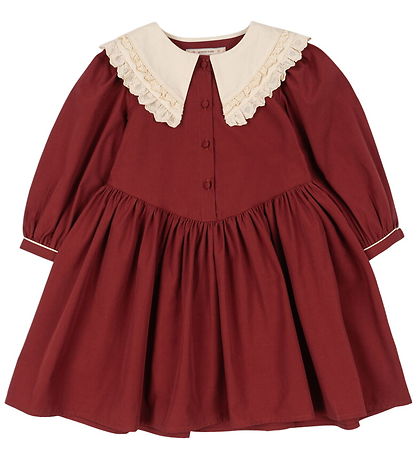 Konges Sløjd Kjole - Coeur Collar - Red Dahlia