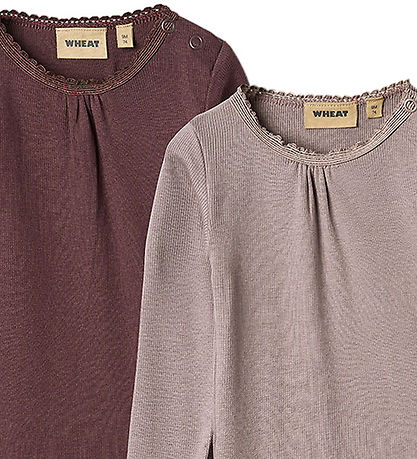Wheat Body l/æ - 2-pak - Rib - Purple Fudge