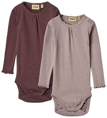 Wheat Body l/æ - 2-pak - Rib - Purple Fudge