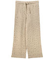 Sofie Schnoor bukser - LovaSK - Beige m. Hulmønster