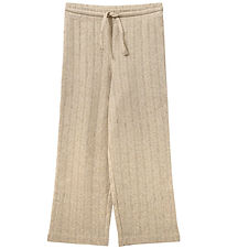 Sofie Schnoor bukser - LovaSK - Beige m. Hulmønster