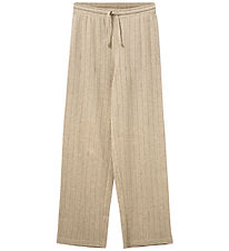 Sofie Schnoor Bukser - LovaSY - Beige m. Hulmønster
