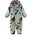 Reima Flyverdragt - Puhuri - Earthy Beige m. Print Reima Flyverdragt - Puhuri - Earthy Beige m. Print