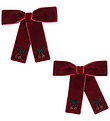 Konges Sløjd Hårsløjfer - 8 cm - Juliette - 2-pak - Rio Red