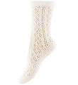 Konges Sløjd Strømper - Bomuld/Uld - Off White m. Hulmønster Konges Sløjd Strømper - Bomuld/Uld - Off White m. Hulmønster
