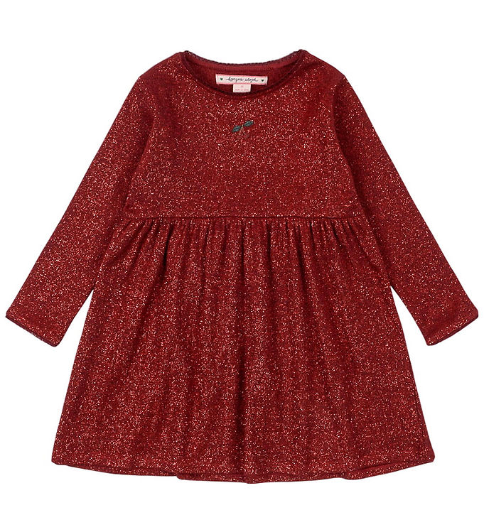 Konges Sløjd Kjole - Roli - Red Dahlia m. Glimmer