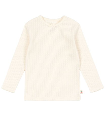 Konges Sløjd Bluse - Minnie - Buttercream m. Hulmønster
