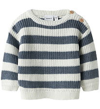 Nmae It Bluse - Strik - NbmOlfert - Cloud Dancer/Flintstone