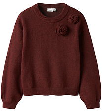 Name It Bluse - Strik - NkfOdessana - Burgundy