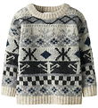 Name It Bluse - Strik - NmmOddur - Cloud Dancer
