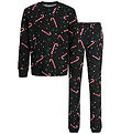 Jack & Jones Nattøj - JacTristan - Black/Candy Cane