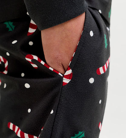 Jack & Jones Nattøj - JacTristan - Black/Candy Cane