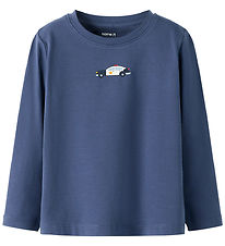 Name It Bluse - NmmOpallan - Blue Indigo Name It Bluse - NmmOpallan - Blue Indigo