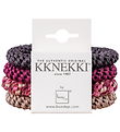 Kknekki Hårelastikker - 4-pak - Brun/Beige/Red