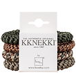 Kknekki Hårelastikker - 4-pak - Green/Brown