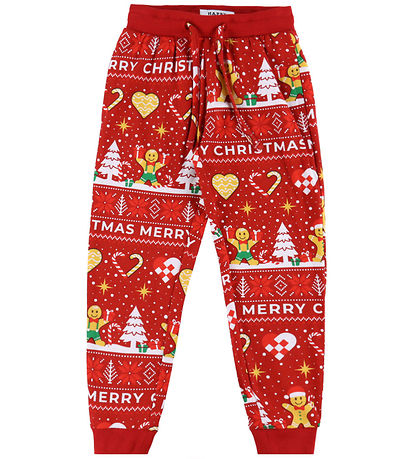 Jule-Sweaters Pyjamas - Christmas Cookie - Rød