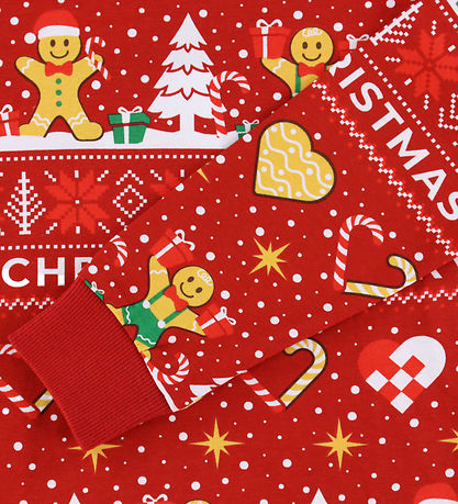 Jule-Sweaters Pyjamas - Christmas Cookie - Rød