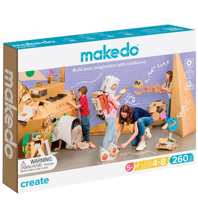MakeDo Værktøj til Pap - Create - 260 Dele