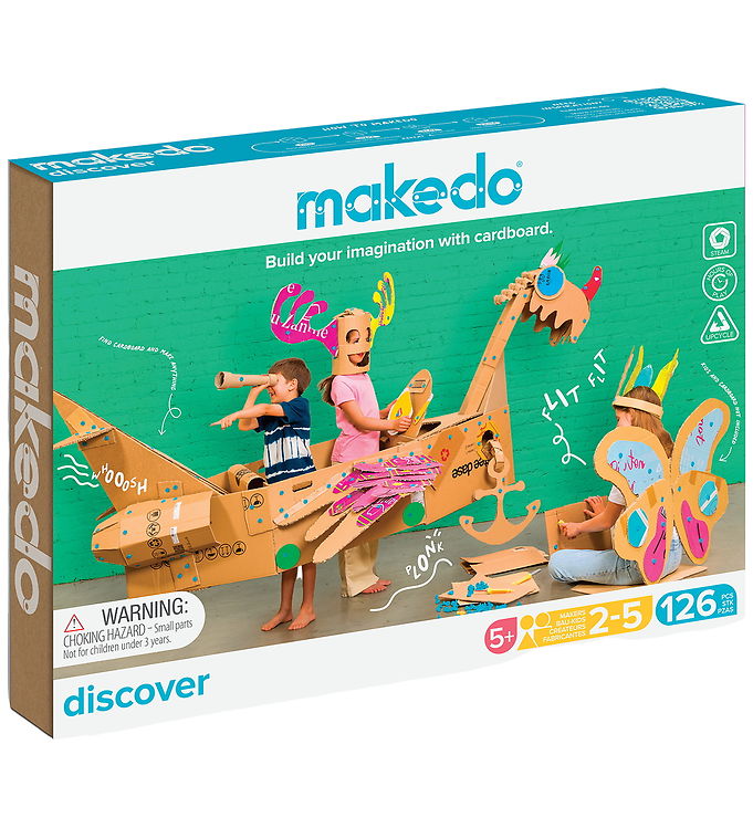 MakeDo Værktøj til Pap - Discover - 126 Dele