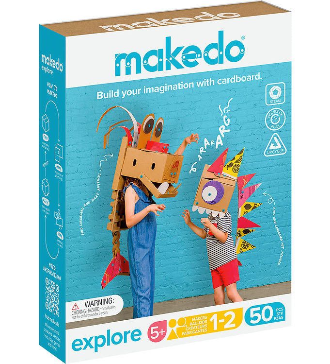 MakeDo Værktøj til Pap - Explore - 50 Dele