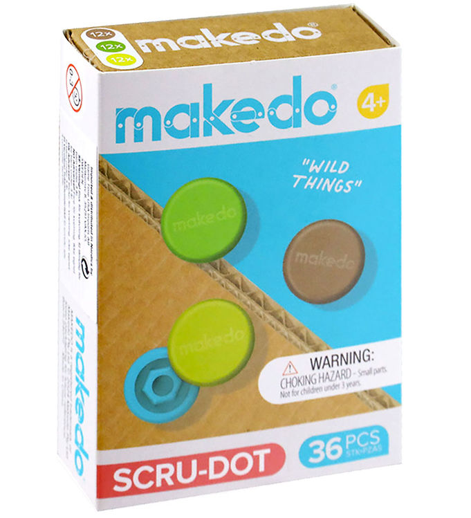 MakeDo Værktøj til Pap - Scru-Dot - 36 Dele - Wild Things