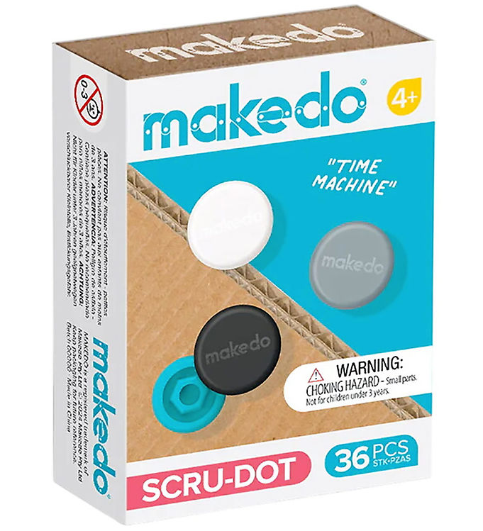 MakeDo Værktøj til Pap - Scru-Dot - 36 Dele - Time Machine