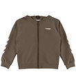 Hummel Hættetrøje - hmlJR Logo Zip Jacket - Dark Night