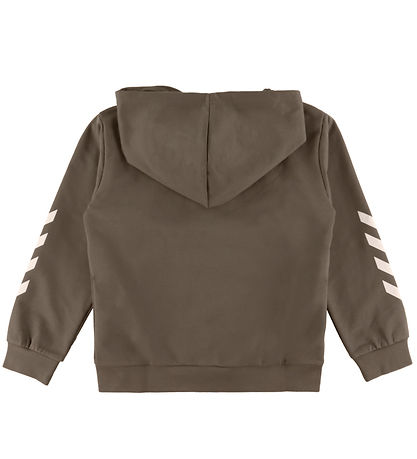 Hummel Hættetrøje - hmlJR Logo Zip Jacket - Dark Night