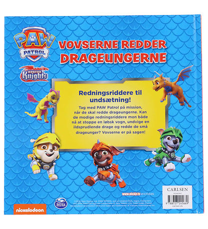 Forlaget Carlsen Bog - Vovserne Redder Drageungerne - Paw Patrol