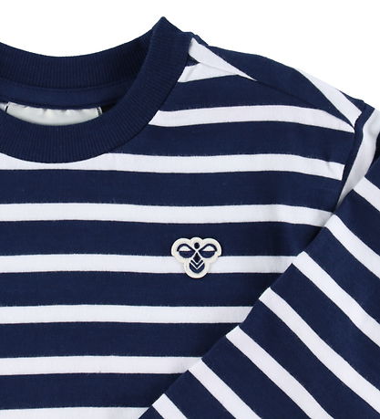 Hummel Bluse - HmlJR - Loose - Dress Blues/White Hummel Bluse - HmlJR - Loose - Dress Blues/White