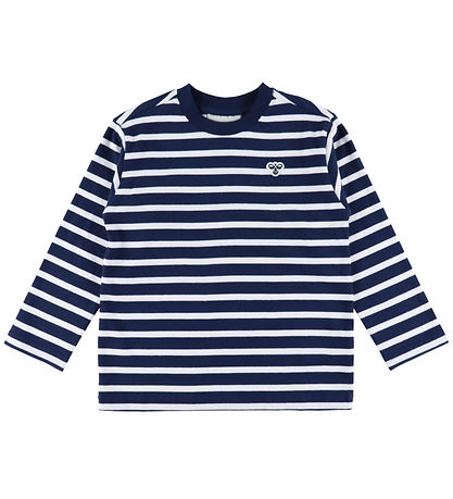 Hummel Bluse - HmlJR - Loose - Dress Blues/White