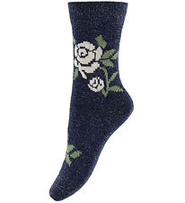 MP Strømper - Rosa - Glitter - Navy