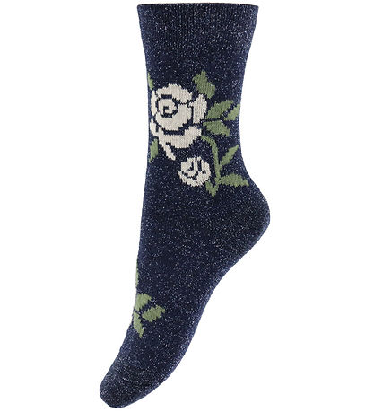 MP Strømper - Rosa - Glitter - Navy
